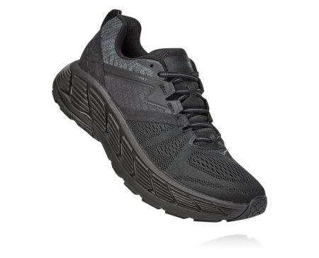 Hoka One One Gaviota 2 Moški Road Tekaški Čevlji Črna / Temno Siva SI-089523P